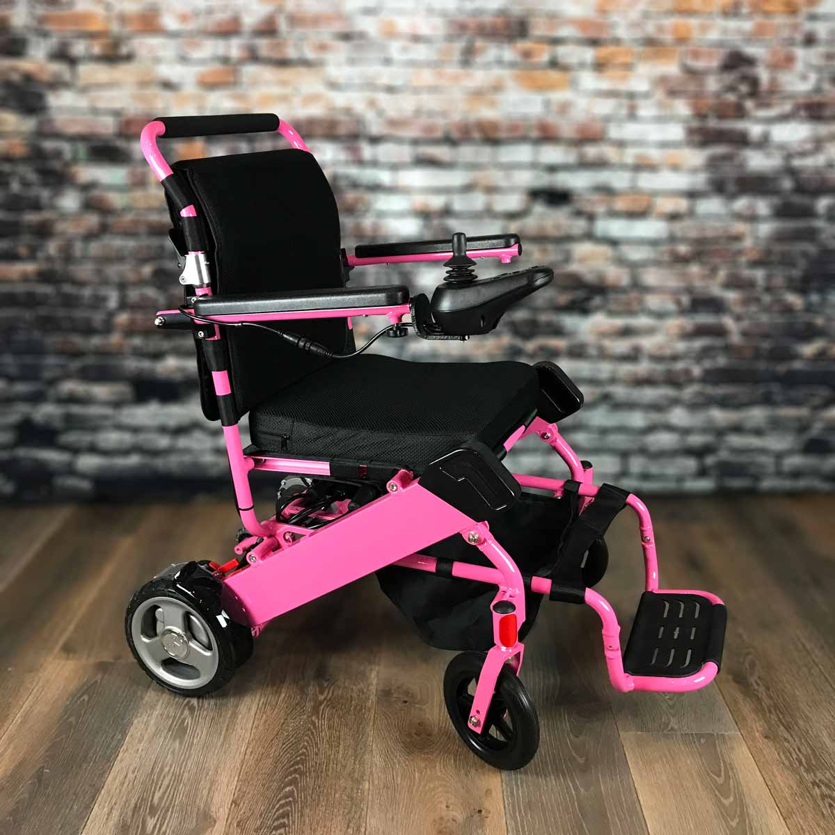 pink lightweight wheelchair
